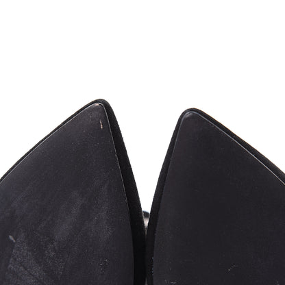 Valentino Garavani Suede Rockstud Double Buckle 65mm Ankle Boots 36.5 Black 7 of 11