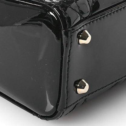 Christian Dior Patent Cannage Mini Lady Dior Black 9 of 11