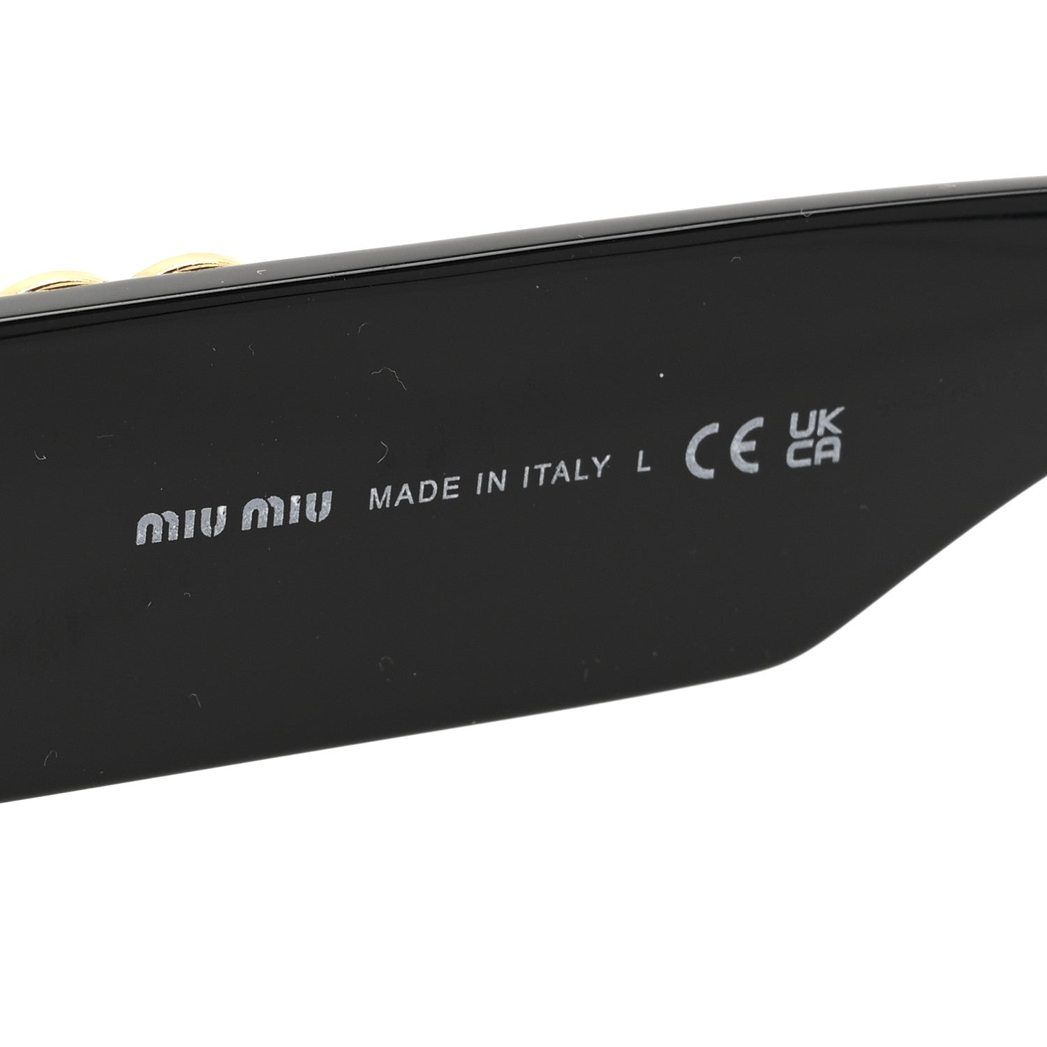 Miu Miu Acetate Oval Glimpse Sunglasses SMU11W Black 6 of 8