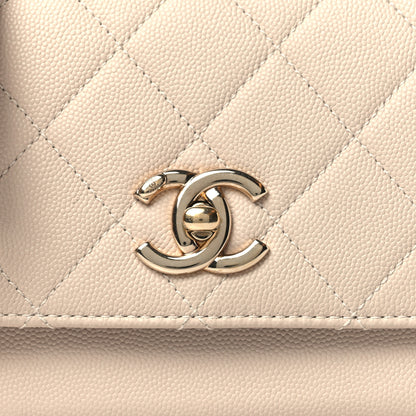Chanel Caviar Quilted Small Business Affinity Flap Beige 8 of 10