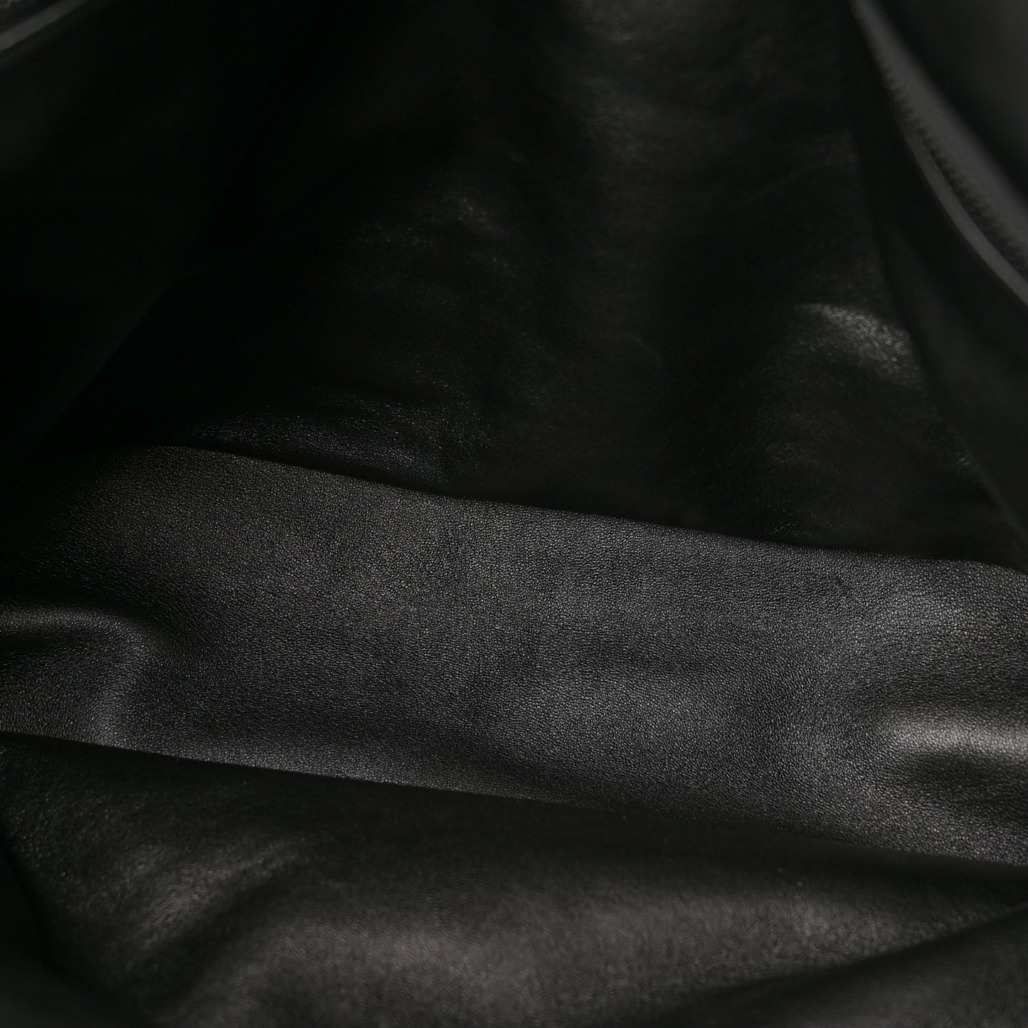 Lambskin Wide Puffer Tote Black