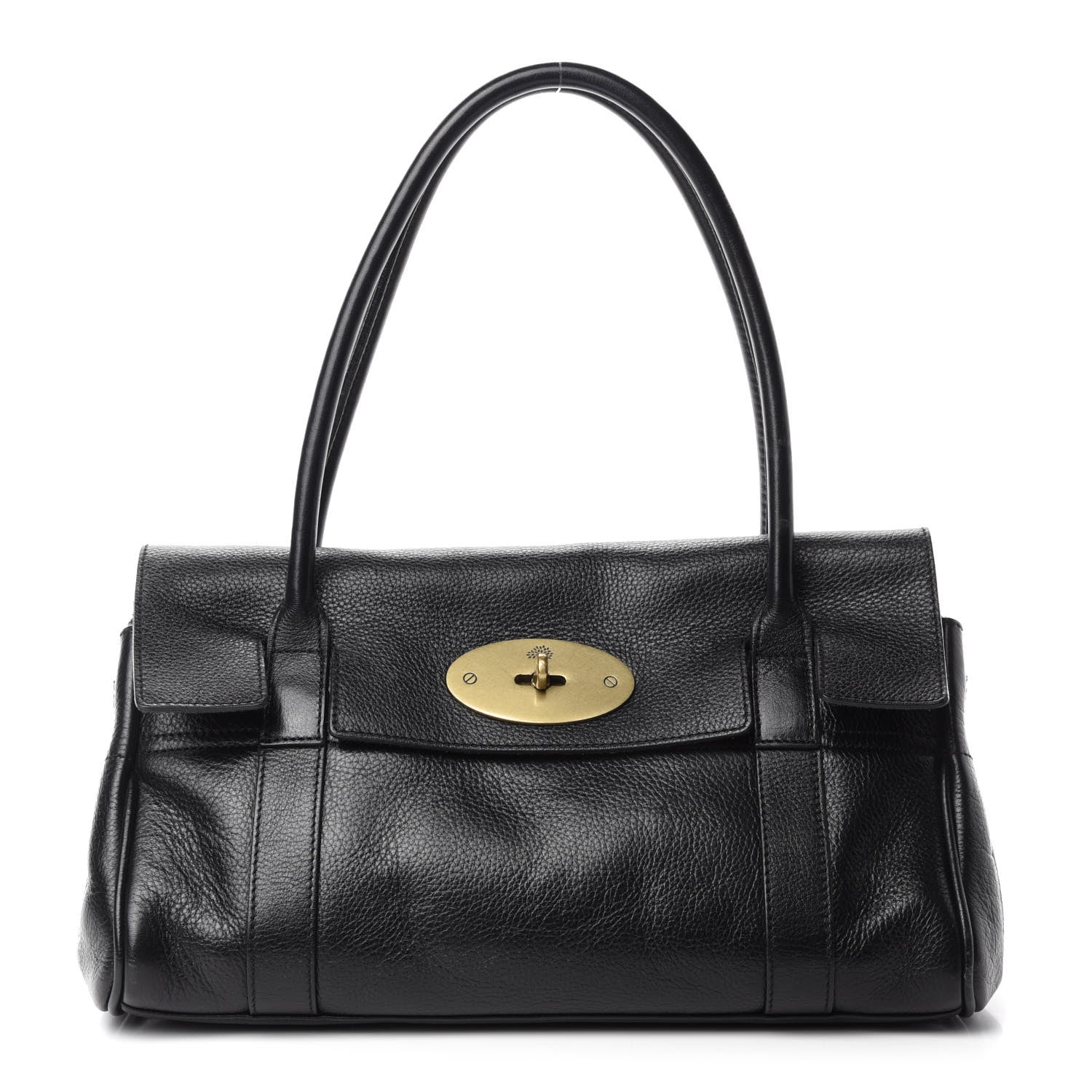 Mulberry Natural Leather Small Bayswater Black 1 of 12