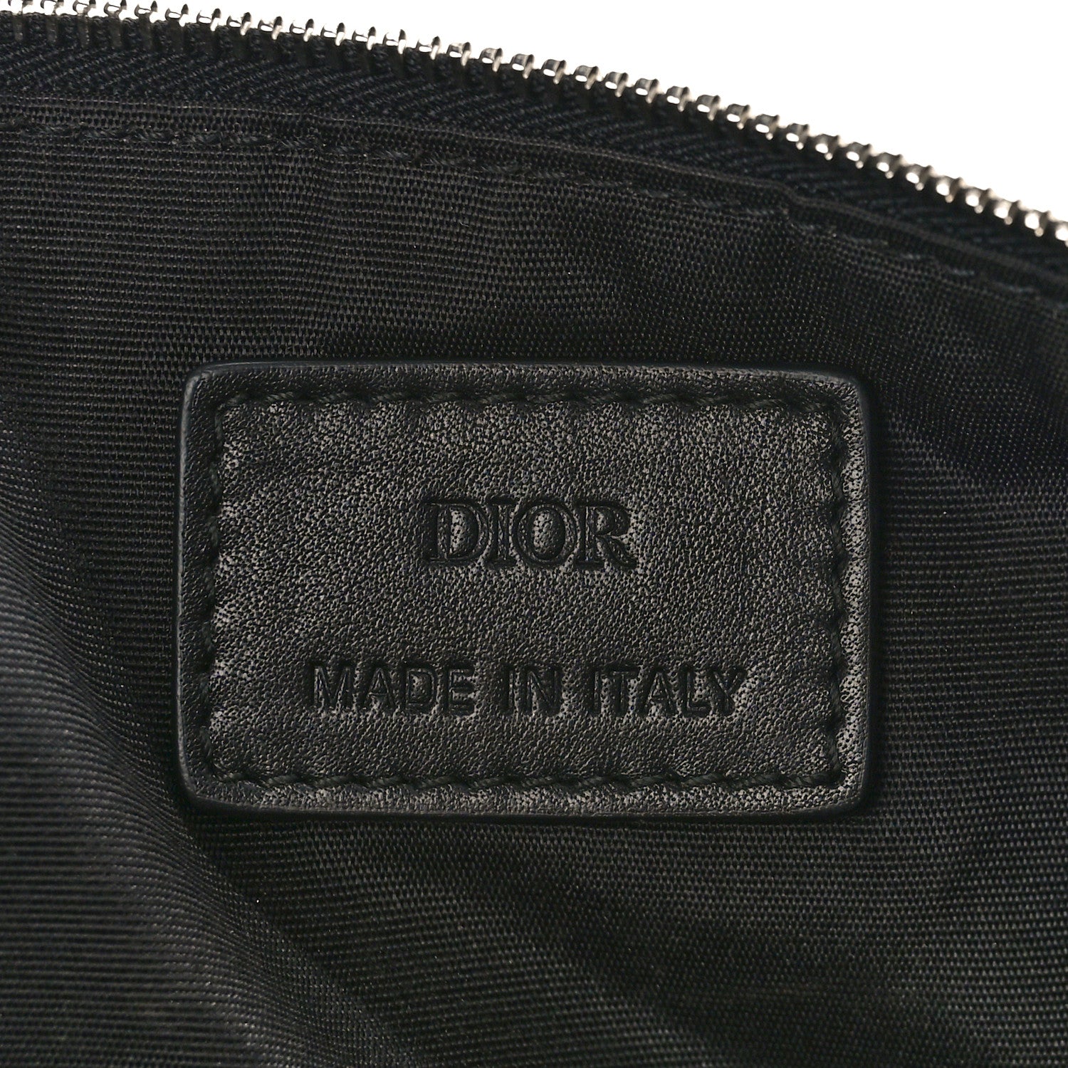 Christian Dior Nylon Printed Cosmetic Pouch Blue 6 of 8