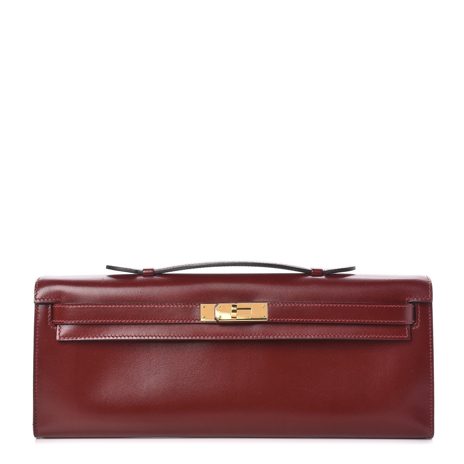 Hermes Box Kelly Cut Clutch Rouge H 1 of 9