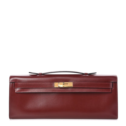 Hermes Box Kelly Cut Clutch Rouge H 1 of 9