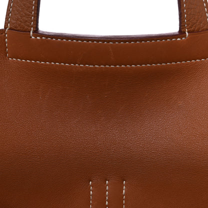 Hermes Taurillon Clemence Halzan 31 Gold 12 of 15