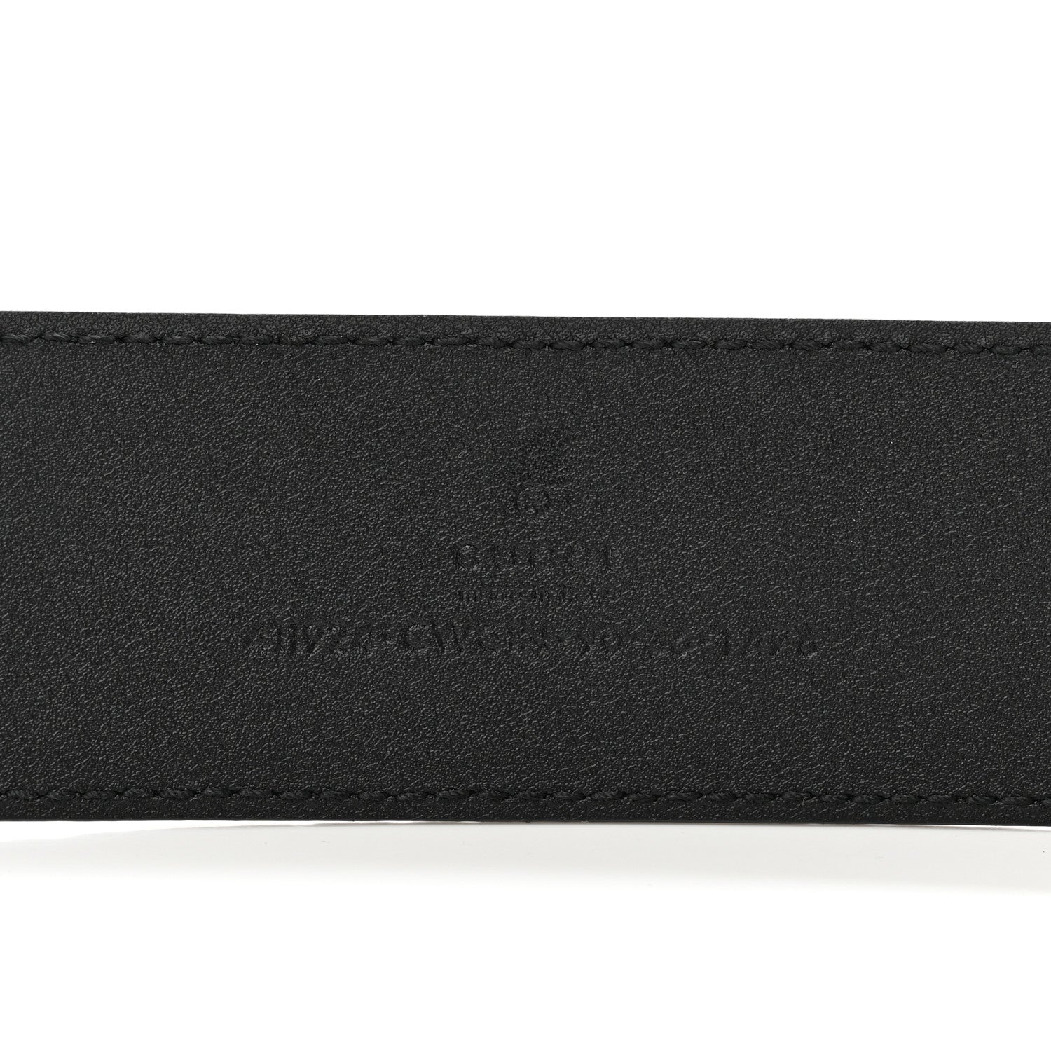 Gucci Guccissima Signature Interlocking G 40mm Belt 90 36 Black 3 of 7