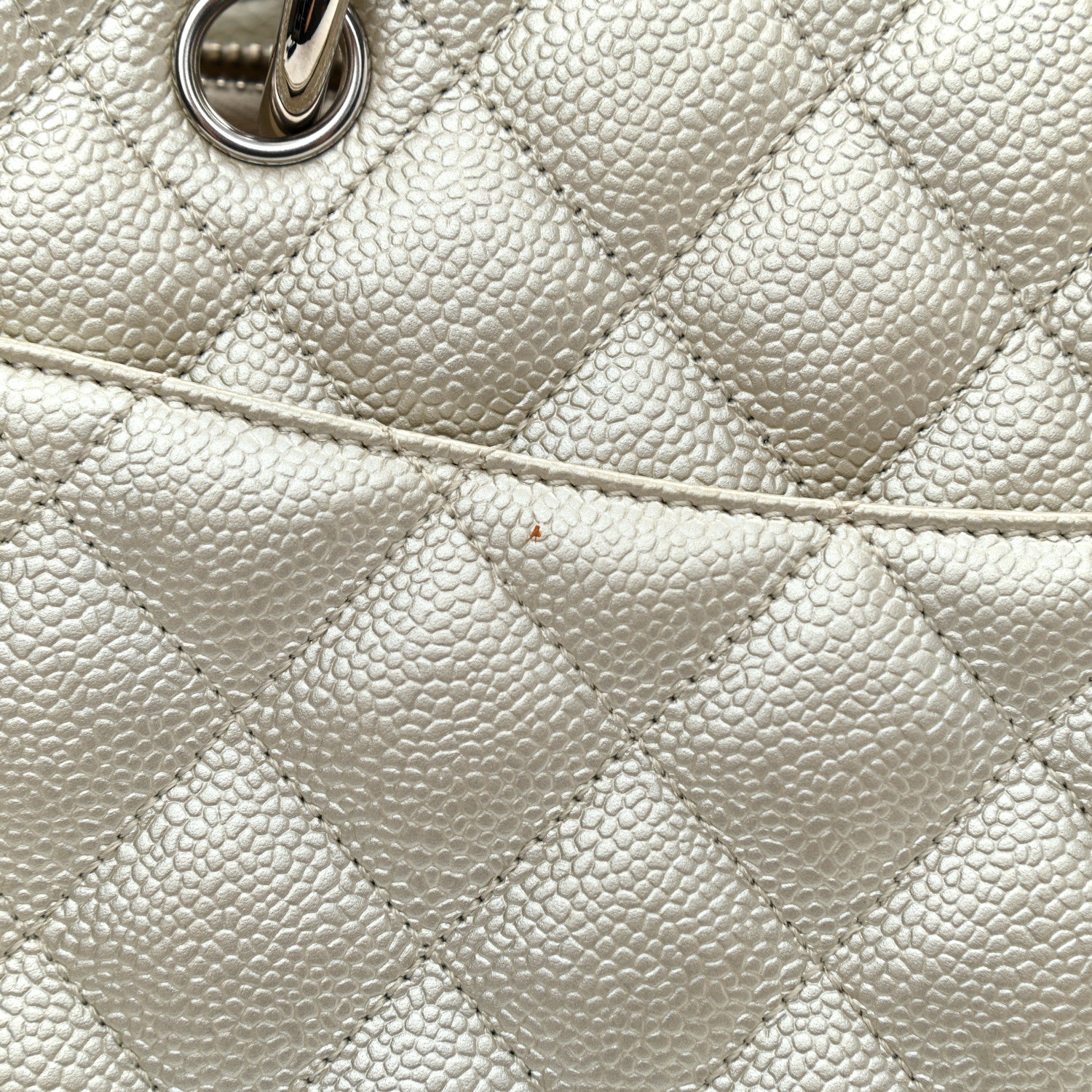 Chanel Metallic Caviar Quilted Grand Shopping Tote GST Light Gold 13 of 13