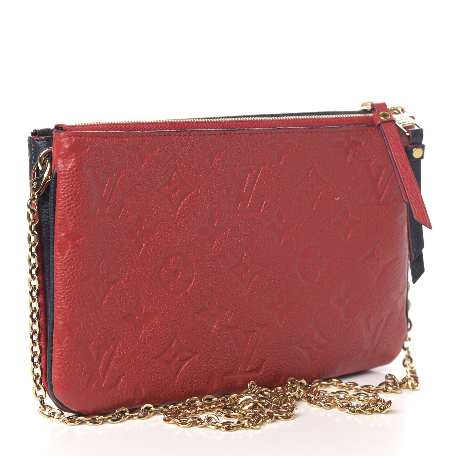Louis Vuitton Empreinte Double Zip Pochette Marine Rouge 2 of 5