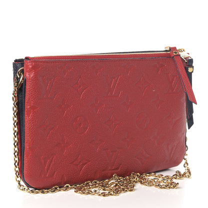 Louis Vuitton Empreinte Double Zip Pochette Marine Rouge 2 of 5