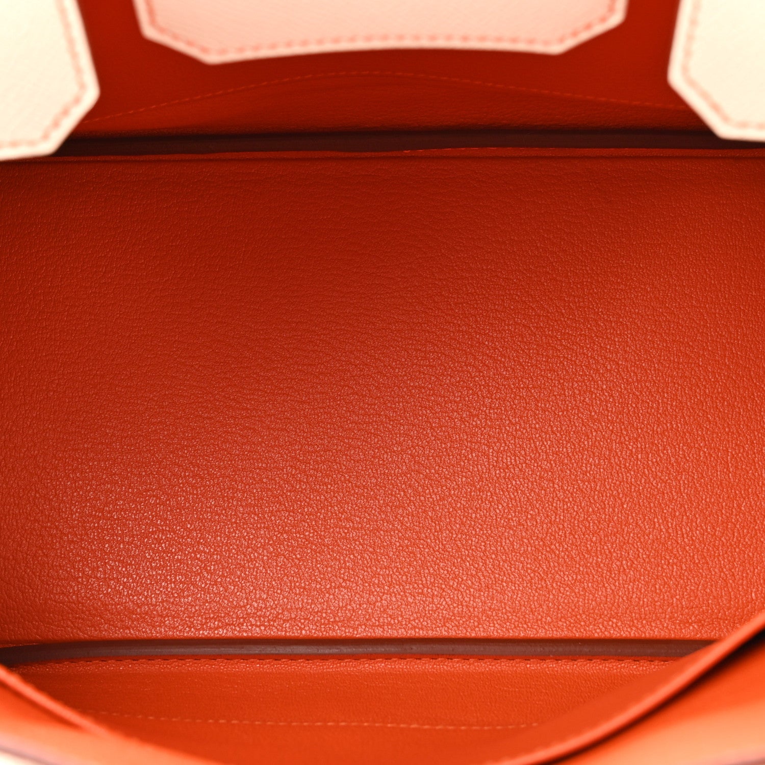 Hermes Epsom Horseshoe Birkin 30 Craie Feu 5 of 12