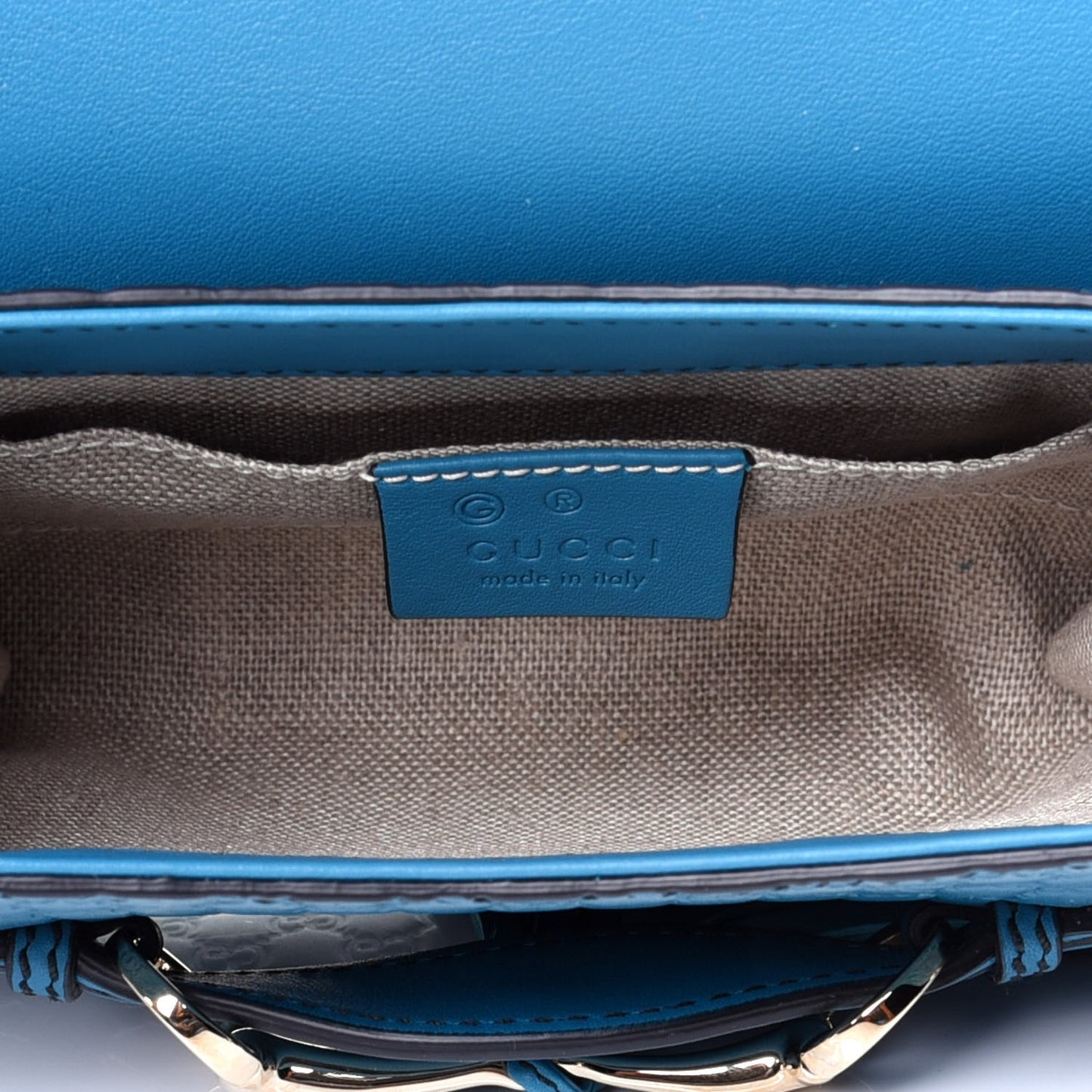 Microguccissima Mini Emily Shoulder Bag Deep Cobalt