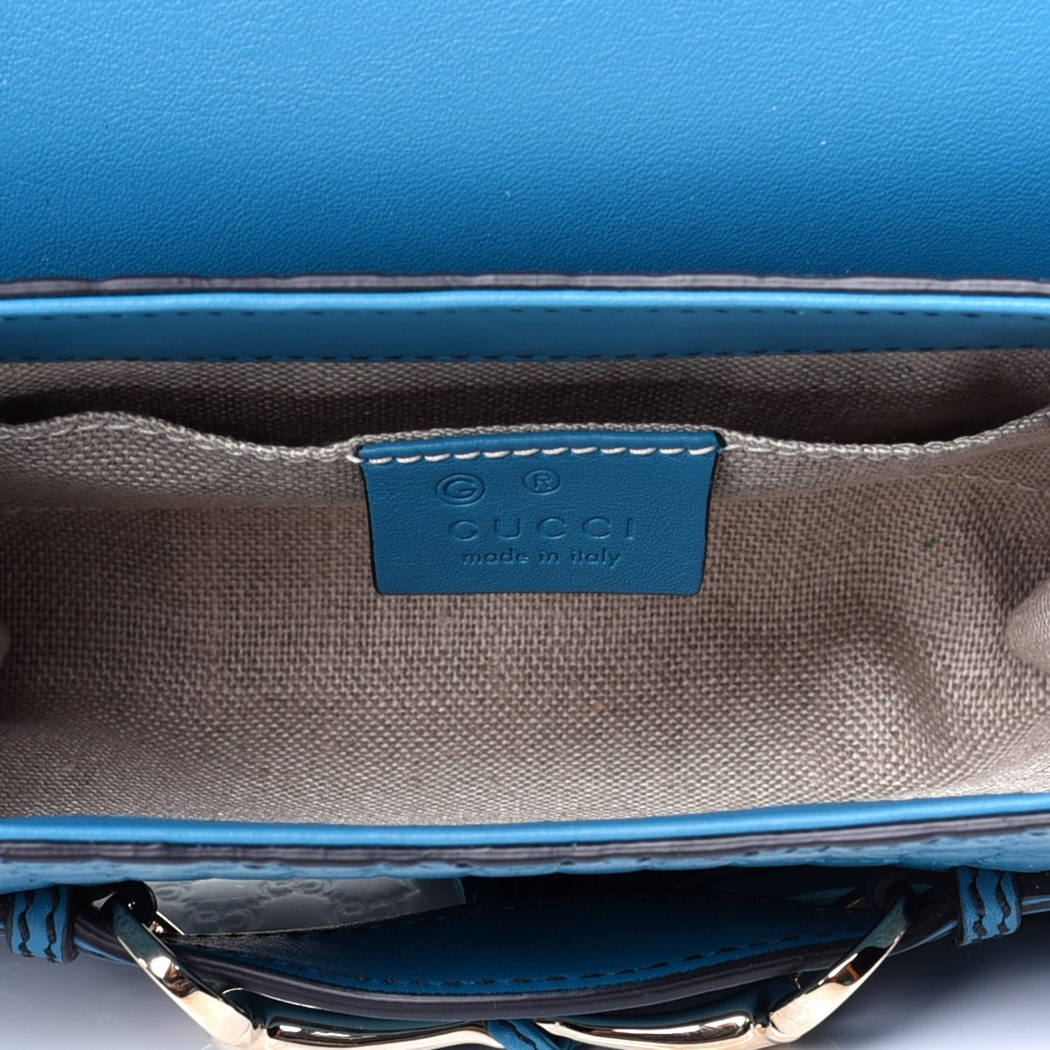 Gucci Microguccissima Mini Emily Shoulder Bag Deep Cobalt 5 of 10