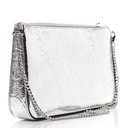 Christian Louboutin Specchio Star Loubila Chain Clutch Silver 4 of 13