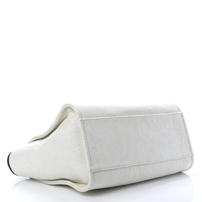 Chanel Canvas Medium Deauville Tote White 4 of 10