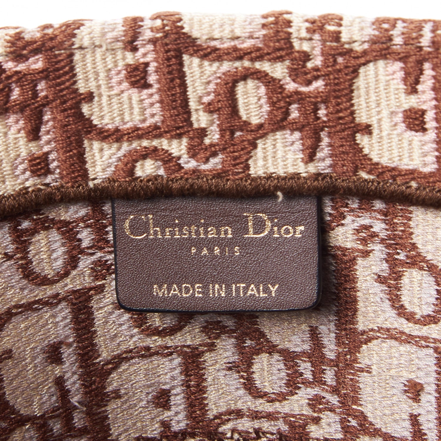 Christian Dior Oblique Medium Book Tote Brown Multicolor 8 of 8