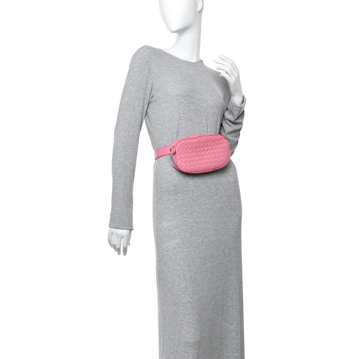 Nappa Intrecciato Belt Bag Pink