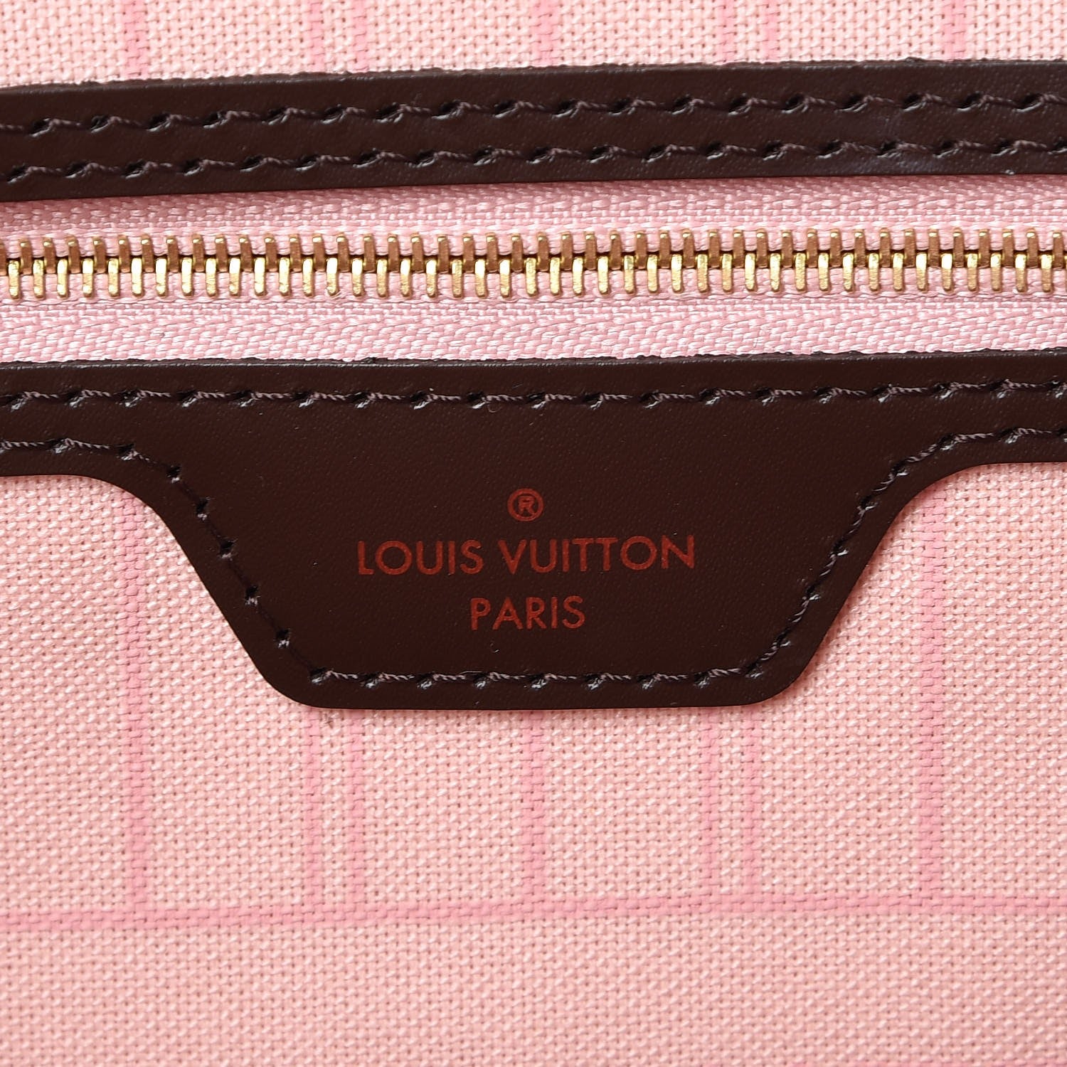 Louis Vuitton Damier Ebene Neo Neverfull MM Rose Ballerine 7 of 11