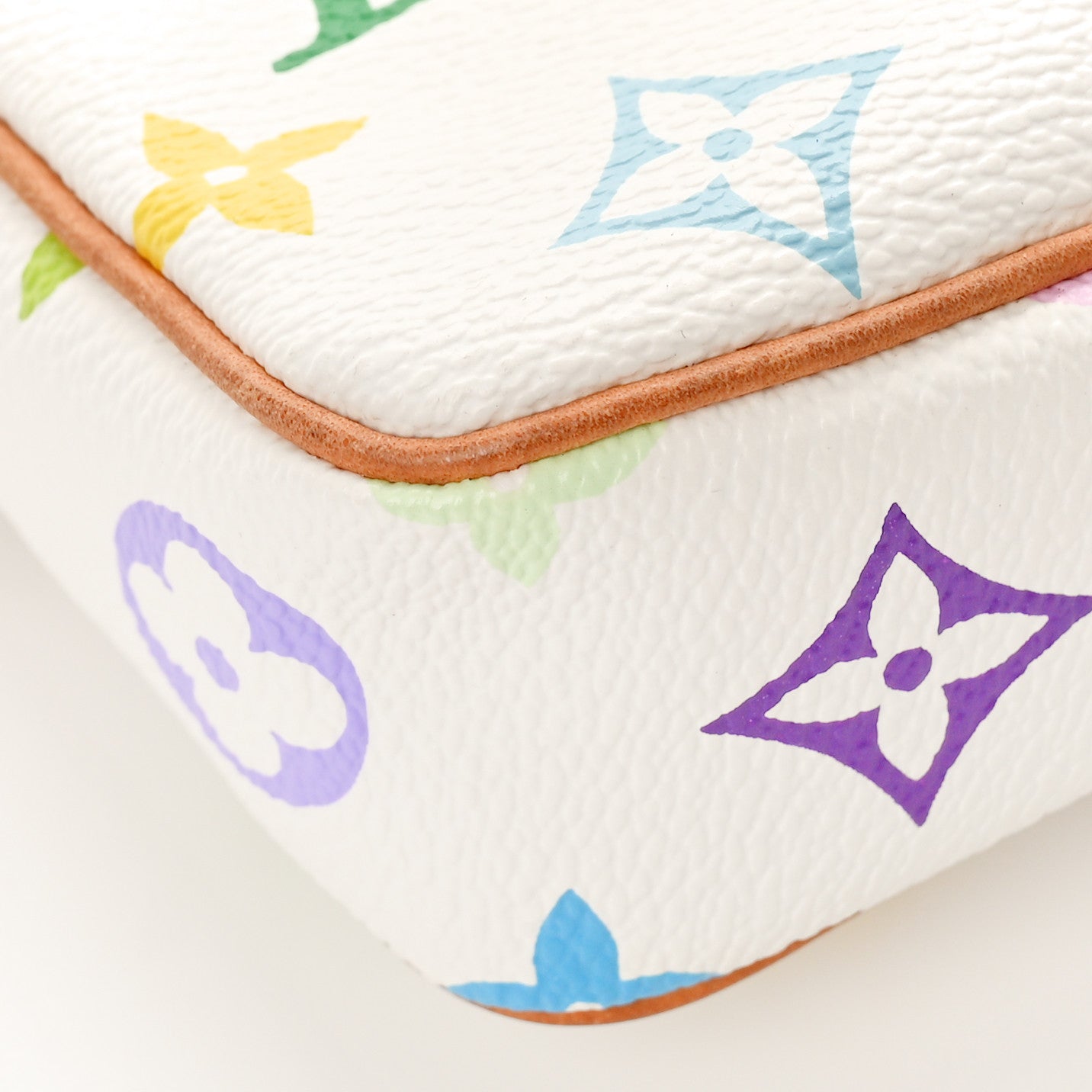 Louis Vuitton Monogram Multicolor Pochette Accessories White 8 of 9