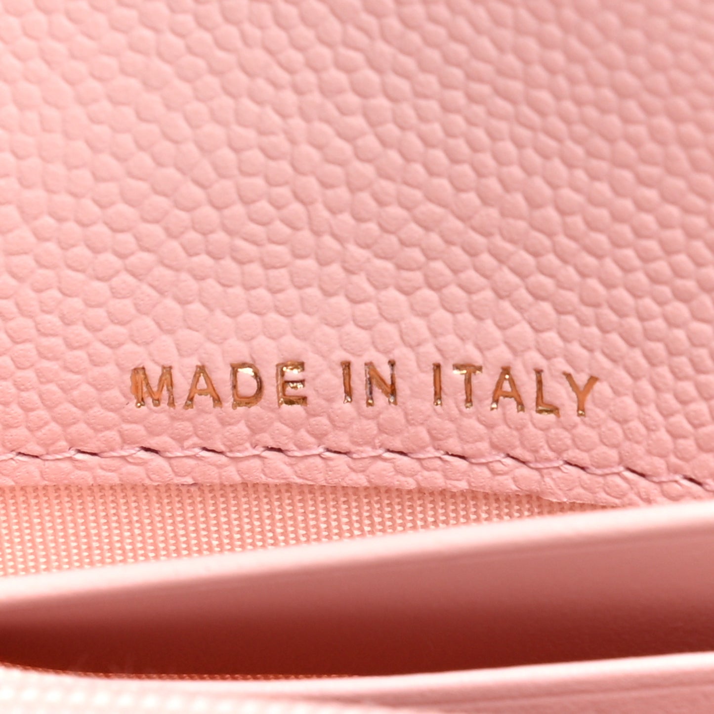 Caviar Quilted Medium Flap Wallet Light Pink