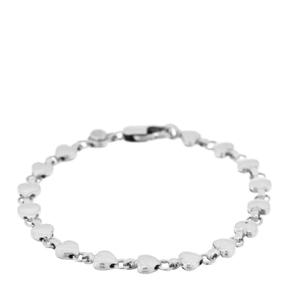Tiffany Sterling Silver Chain of Heart Bracelet 1 of 4