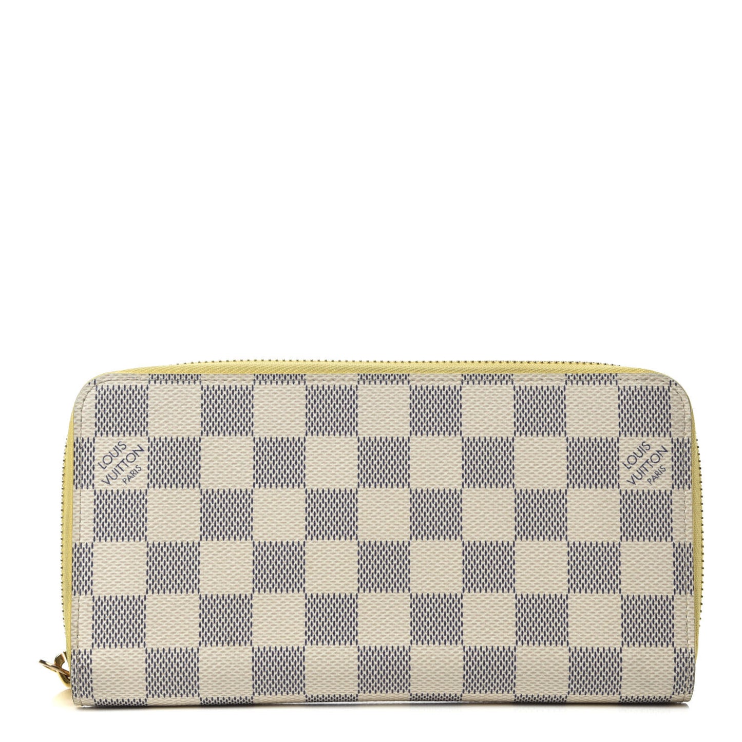 Damier Azur Zippy Wallet Jaune Pale