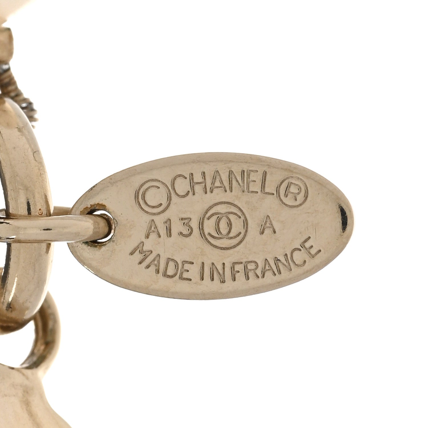 Chanel Crystal Pearl CC Long Necklace Gold 6 of 6