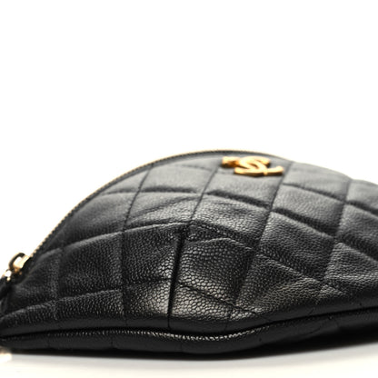 Chanel Caviar Quilted Sweetheart Belt Bag Black 9 of 11