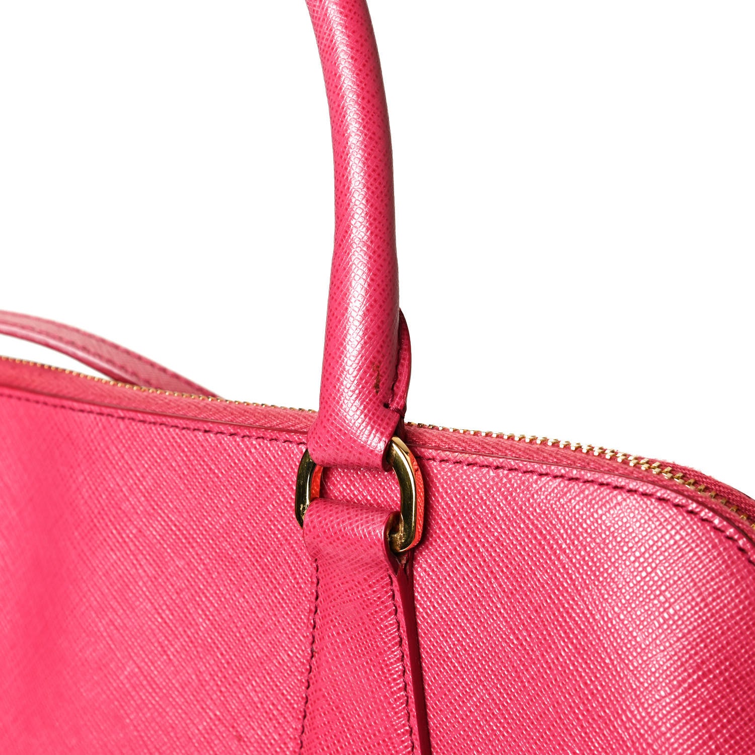 Prada Saffiano Lux Medium Promenade Tote Peonia 13 of 14
