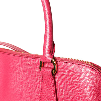 Prada Saffiano Lux Medium Promenade Tote Peonia 13 of 14