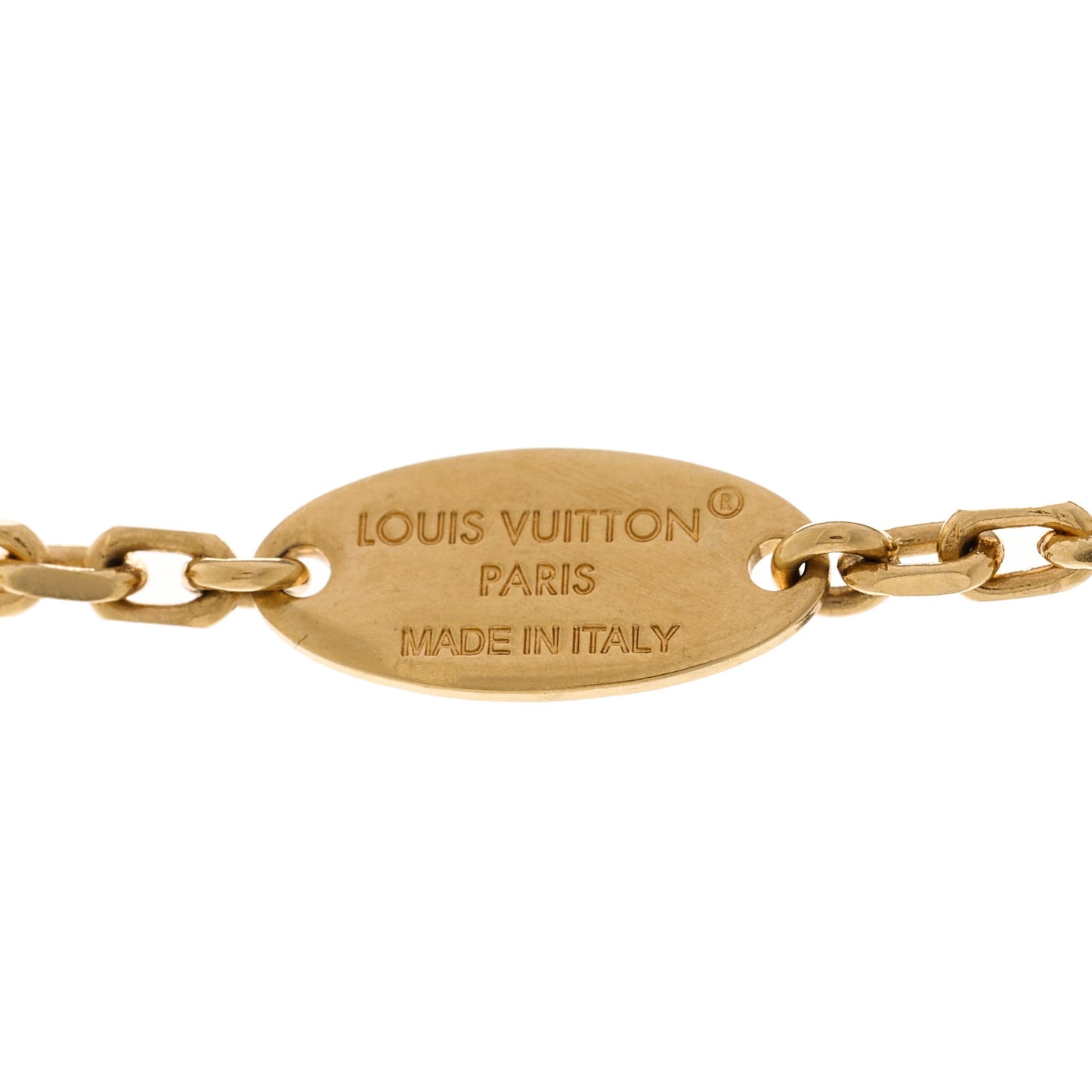 V For Vuitton Necklace Gold Silver