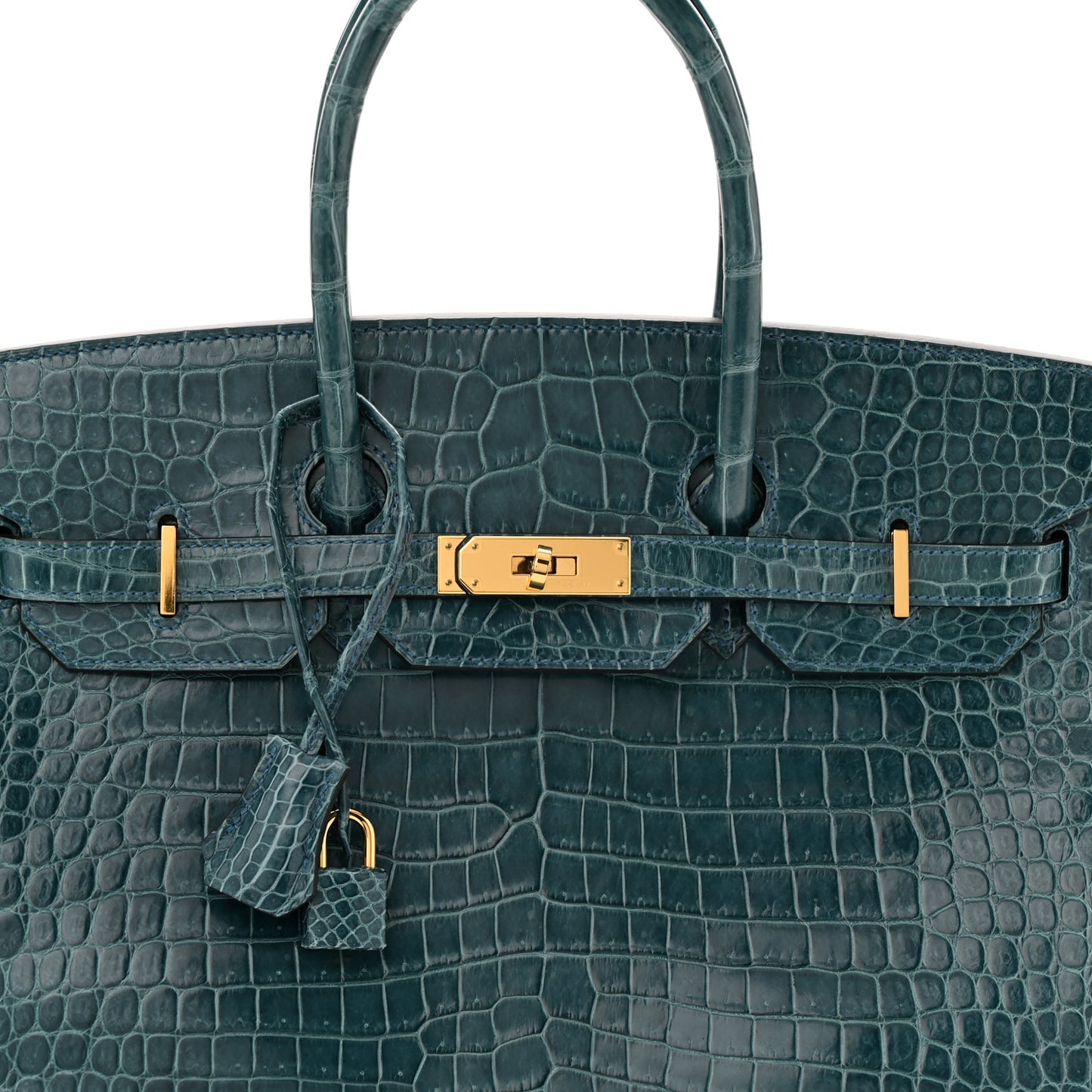 Shiny Porosus Crocodile Birkin 35 Colvert