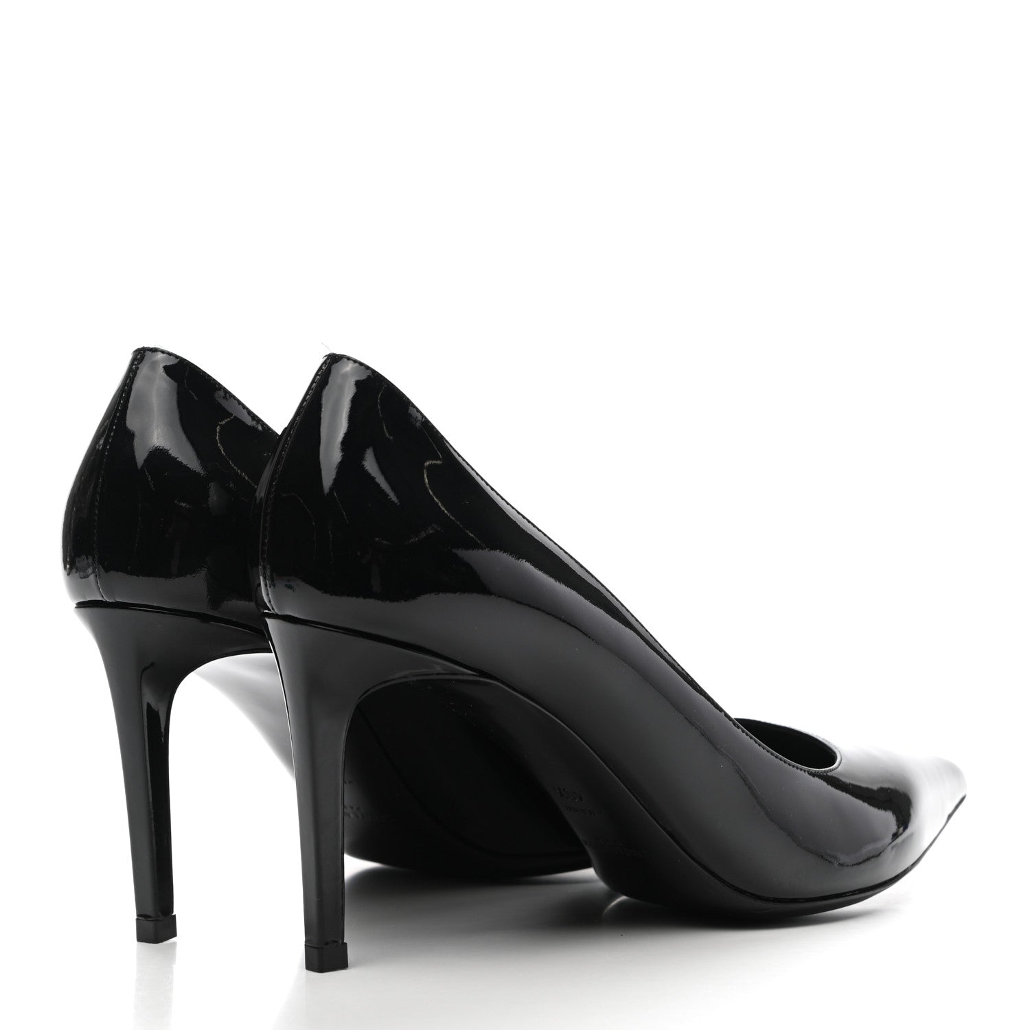 Saint Laurent Patent Calfskin Anja 85 Pumps 40.5 Black 4 of 11