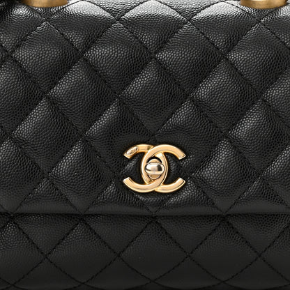 Chanel Caviar Quilted Mini Coco Handle Flap Black 8 of 10