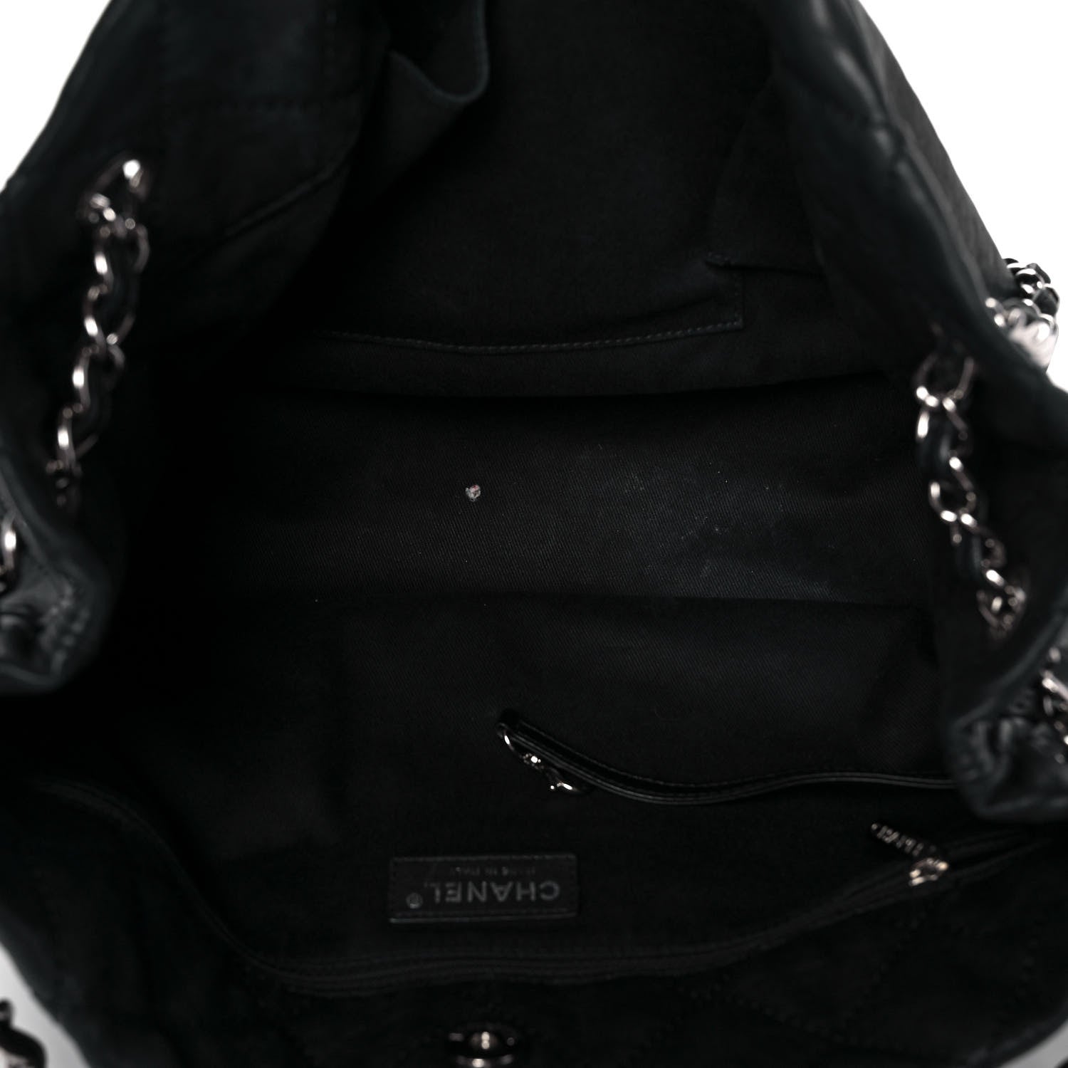 Chanel Washed Lambskin Natural Beauty Tote Black 4 of 11