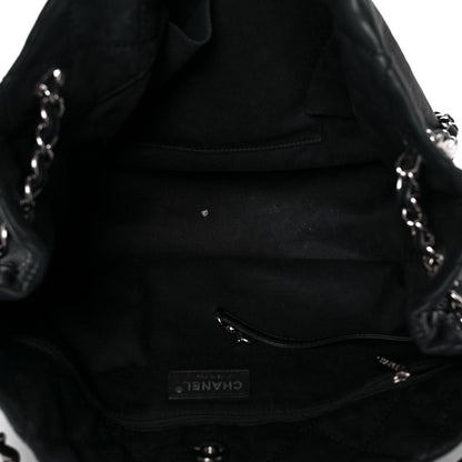 Chanel Washed Lambskin Natural Beauty Tote Black 4 of 11