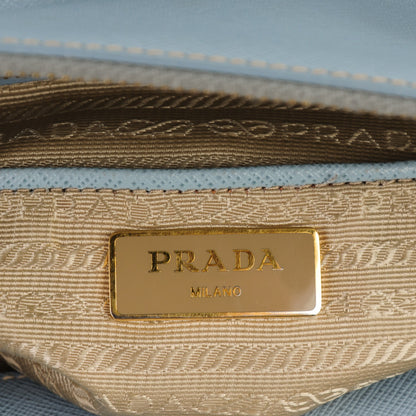 Prada Saffiano Large Galleria Double Zip Tote Astrale 6 of 8
