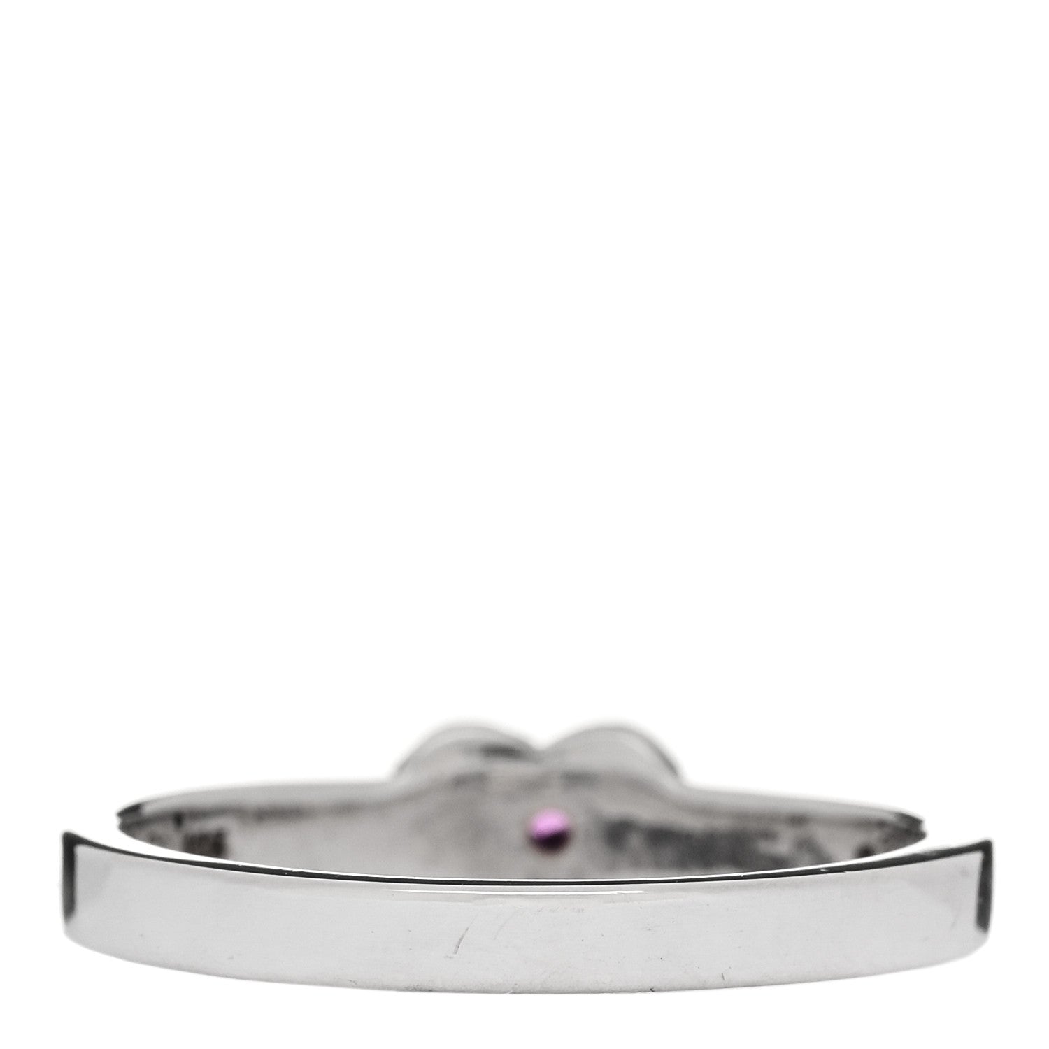 Tiffany Sterling Silver Pink Sapphire Heart Ring 50 5.5 3 of 6