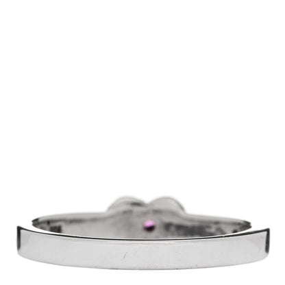 Tiffany Sterling Silver Pink Sapphire Heart Ring 50 5.5 3 of 6