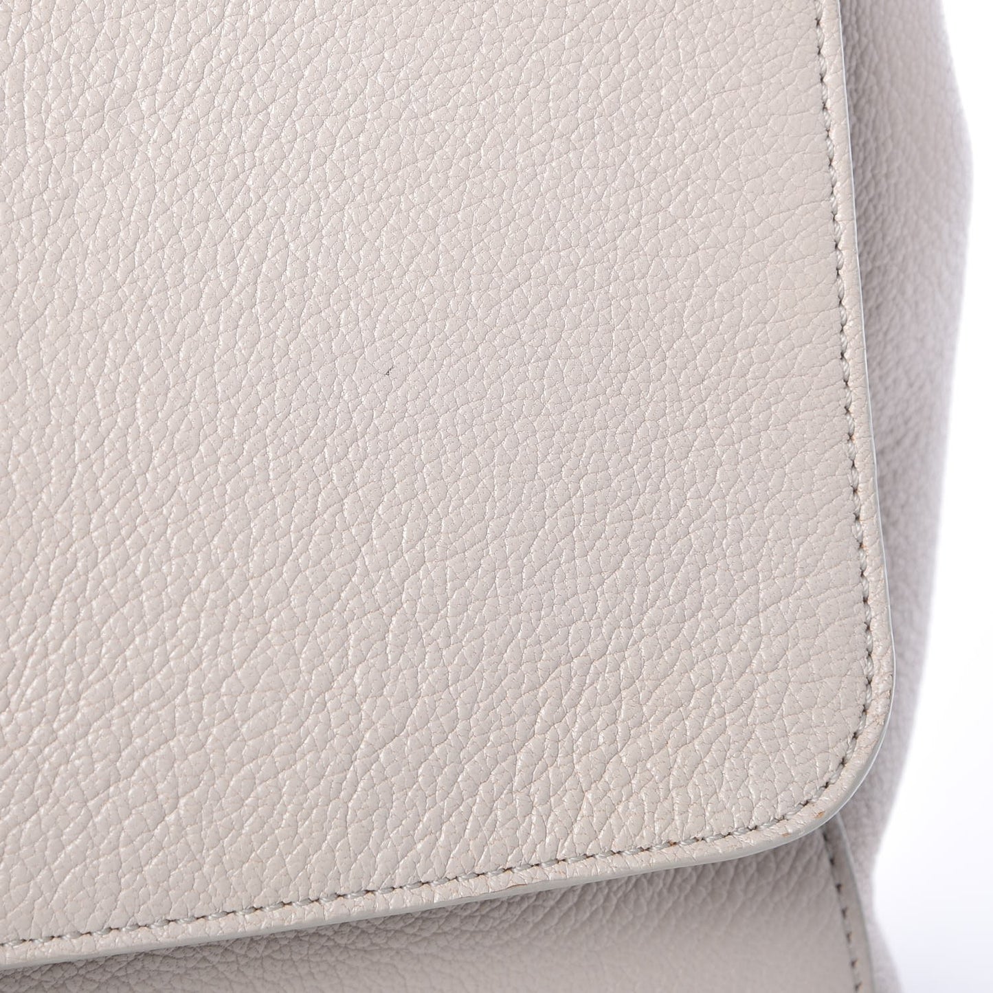 Glossy Goatskin Medium Lily White