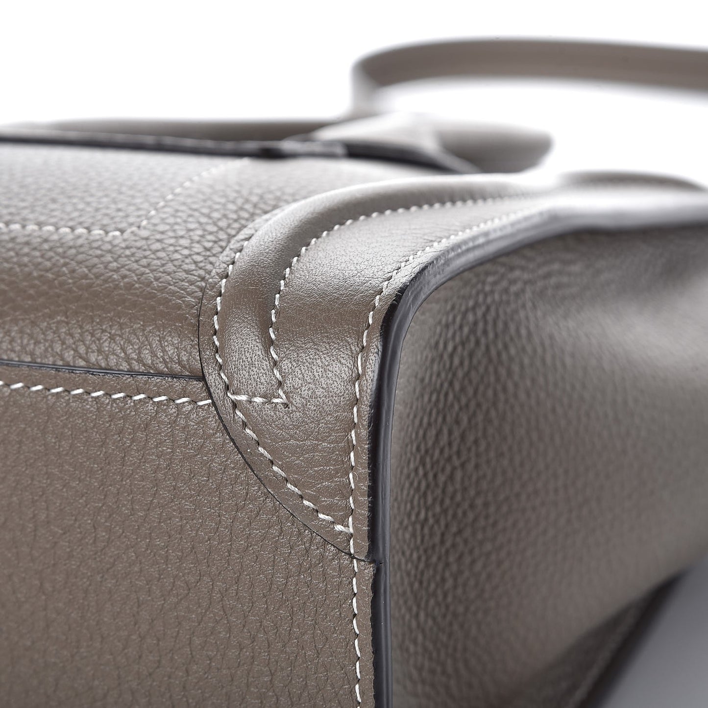 Drummed Calfskin Nano Luggage Souris