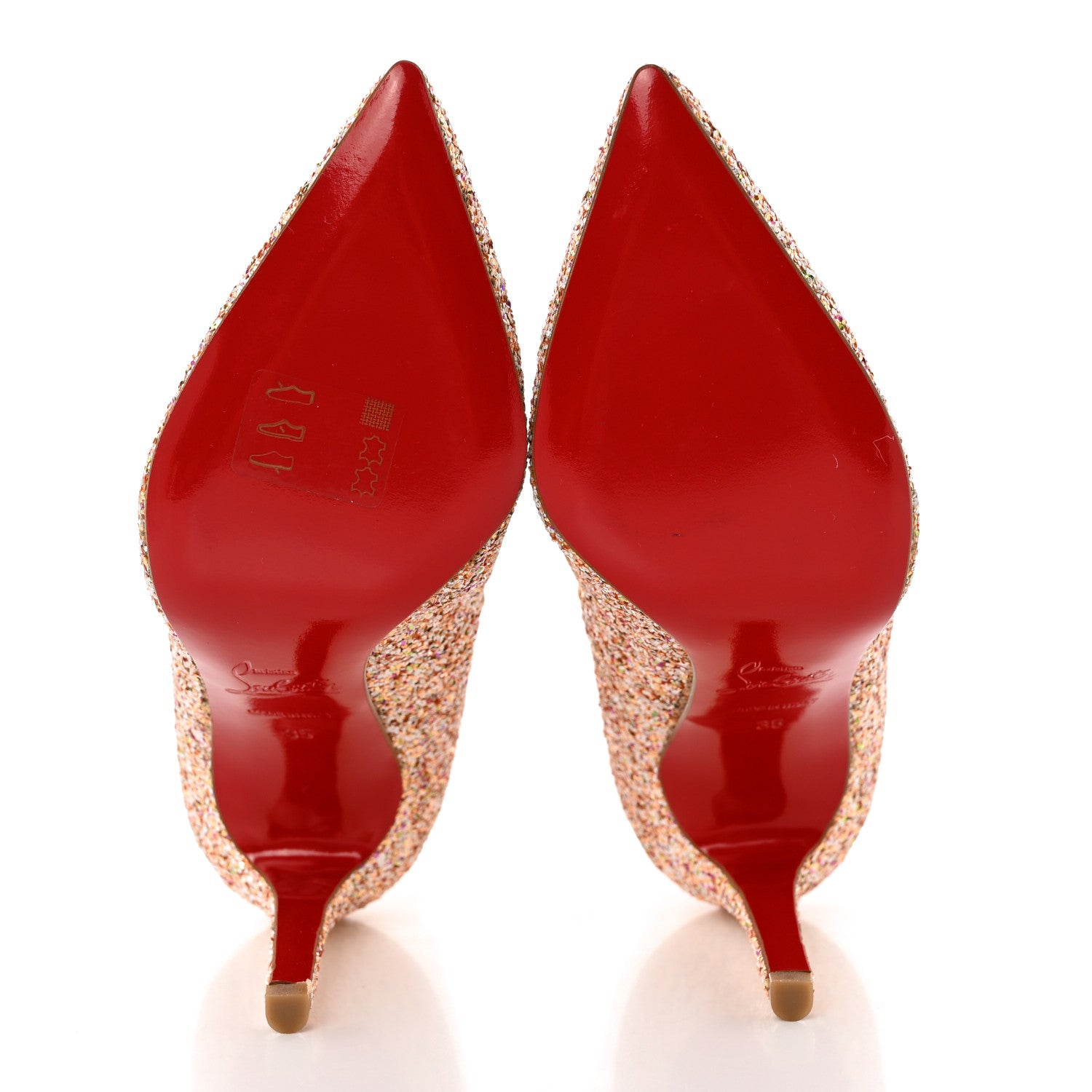 Christian Louboutin Glitter Pigalle Follies Dragonfly 85 Pumps 35 Pompadour 5 of 10