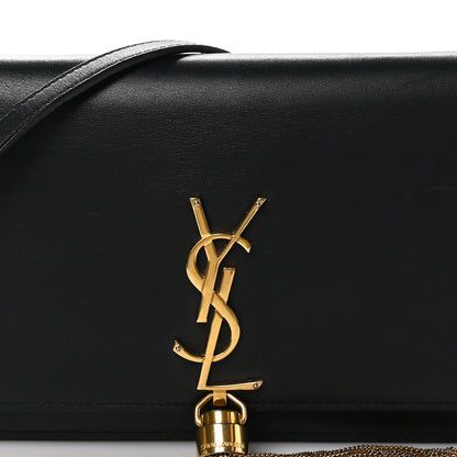 Saint Laurent Smooth Calfskin Small Classic Monogram Kate Tassel Satchel Black 8 of 11