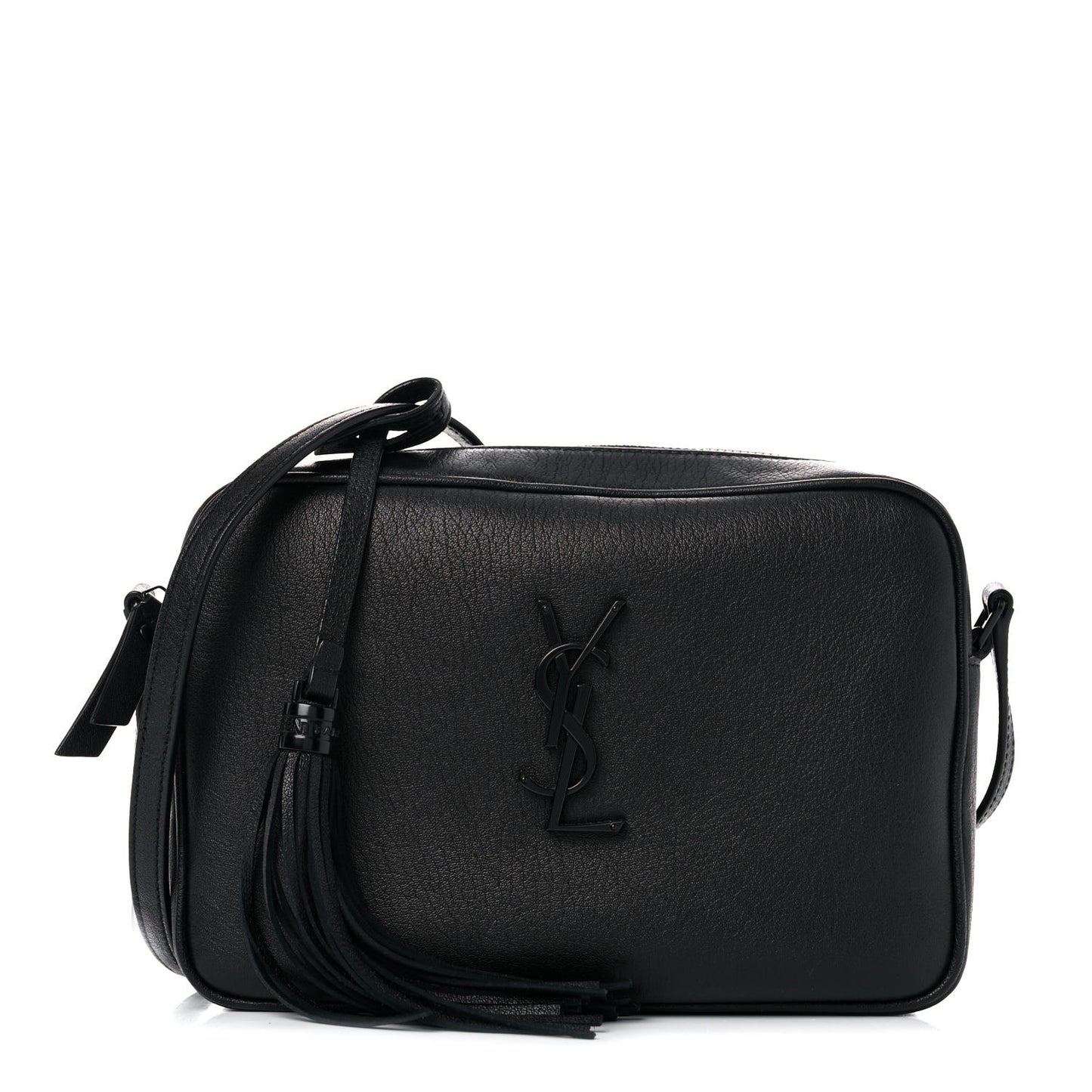 Lambskin Monogram Lou Camera Bag Black