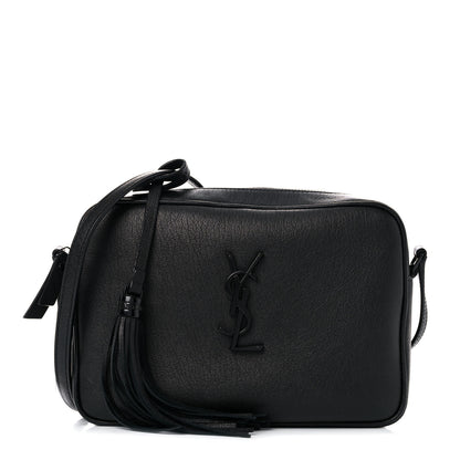 Saint Laurent Lambskin Monogram Lou Camera Bag Black 1 of 9