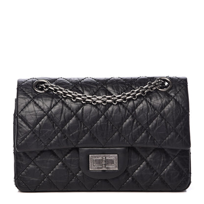 Chanel Aged Calfskin Quilted 2.55 Reissue 224 Flap Black 1 of 13