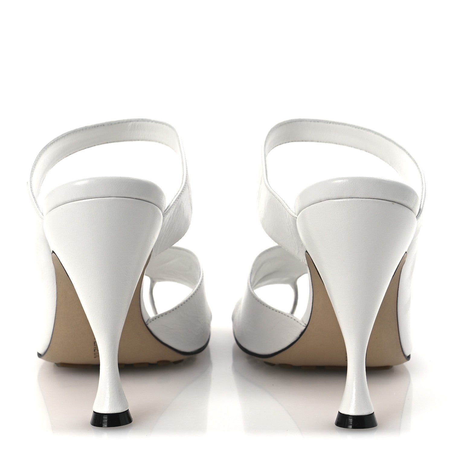 Bottega Veneta Nappa Crunch Lux Sandals 39.5 Optic White 6 of 11