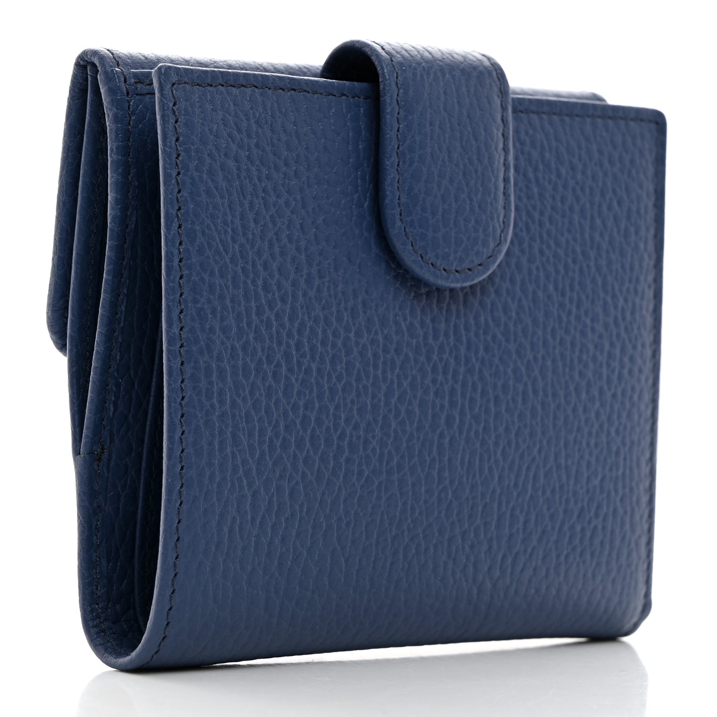 Dollar Calfskin Interlocking G French Wallet Caspian