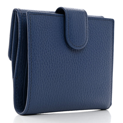 Gucci Dollar Calfskin Interlocking G French Wallet Caspian 3 of 9