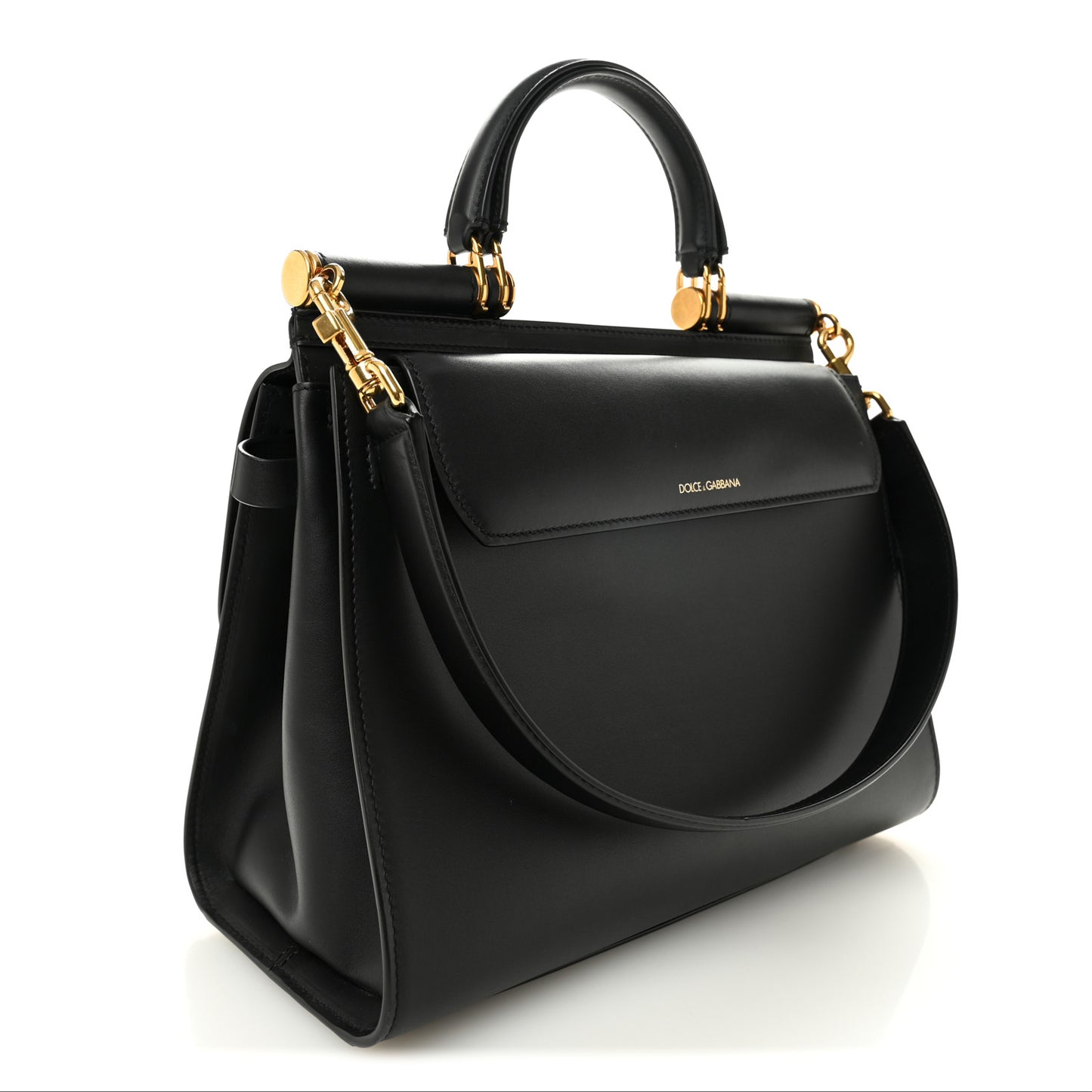 Vitello Morbido Large Sicily 58 Bag Black